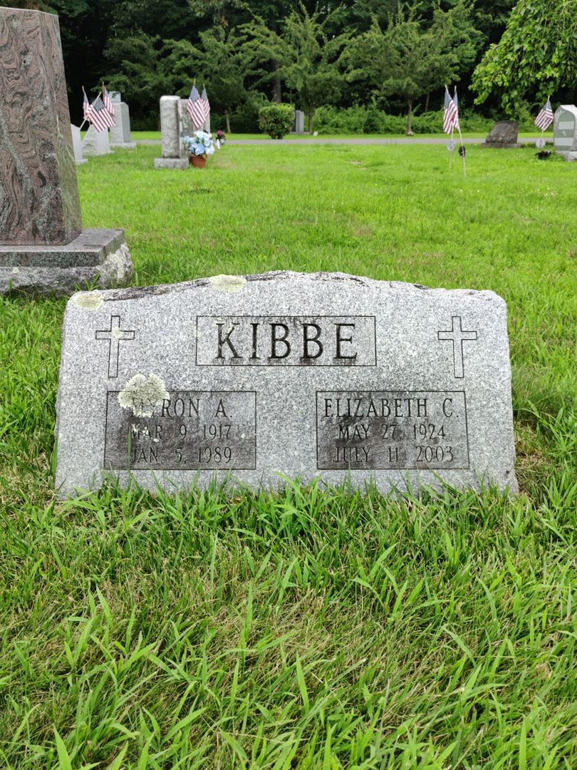 Myron A. Kibbe's grave. Photo 1