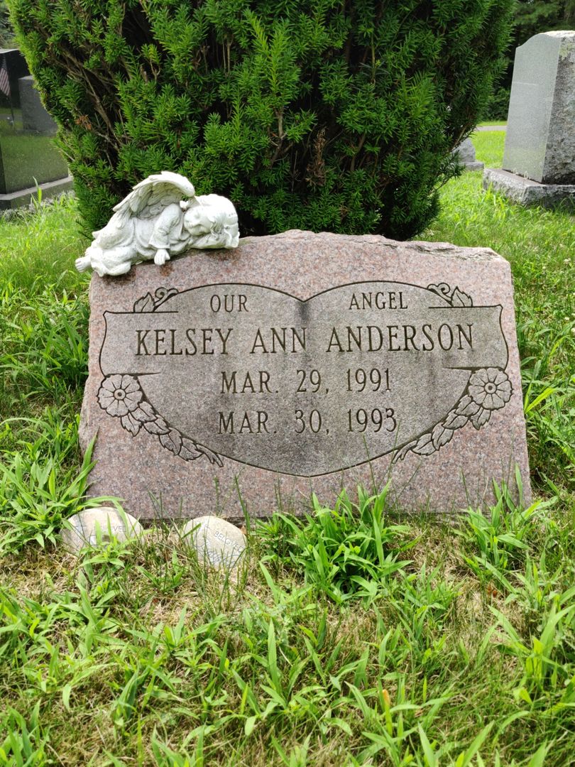 Kelsey Ann Anderson's grave. Photo 1