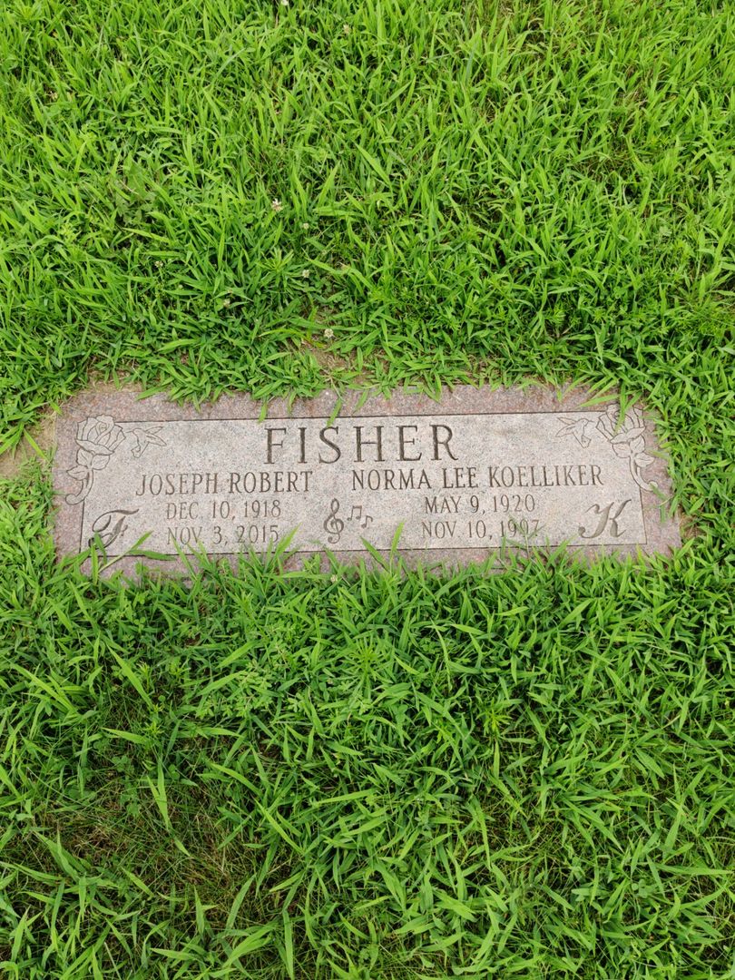 Norma Lee Koelliker Fisher's grave. Photo 1