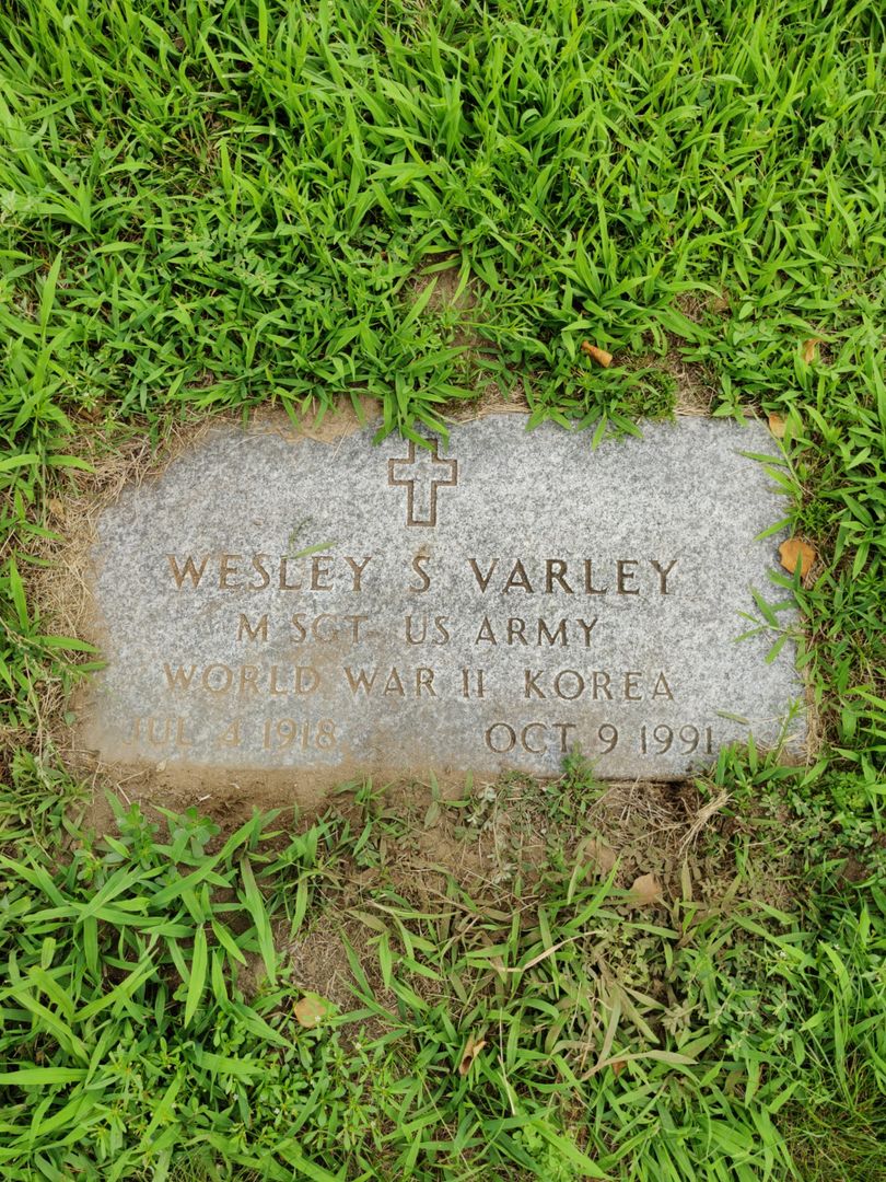 Wesley S. Varley's grave. Photo 1