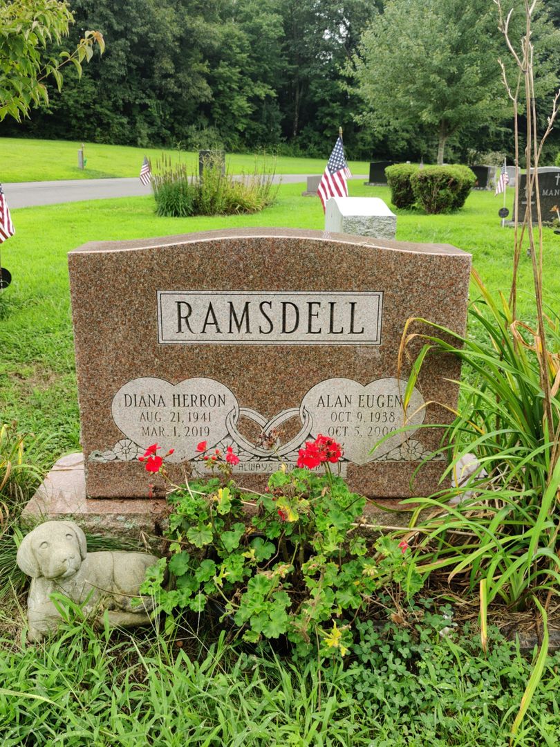 Diana Herron Ramsdell's grave. Photo 1
